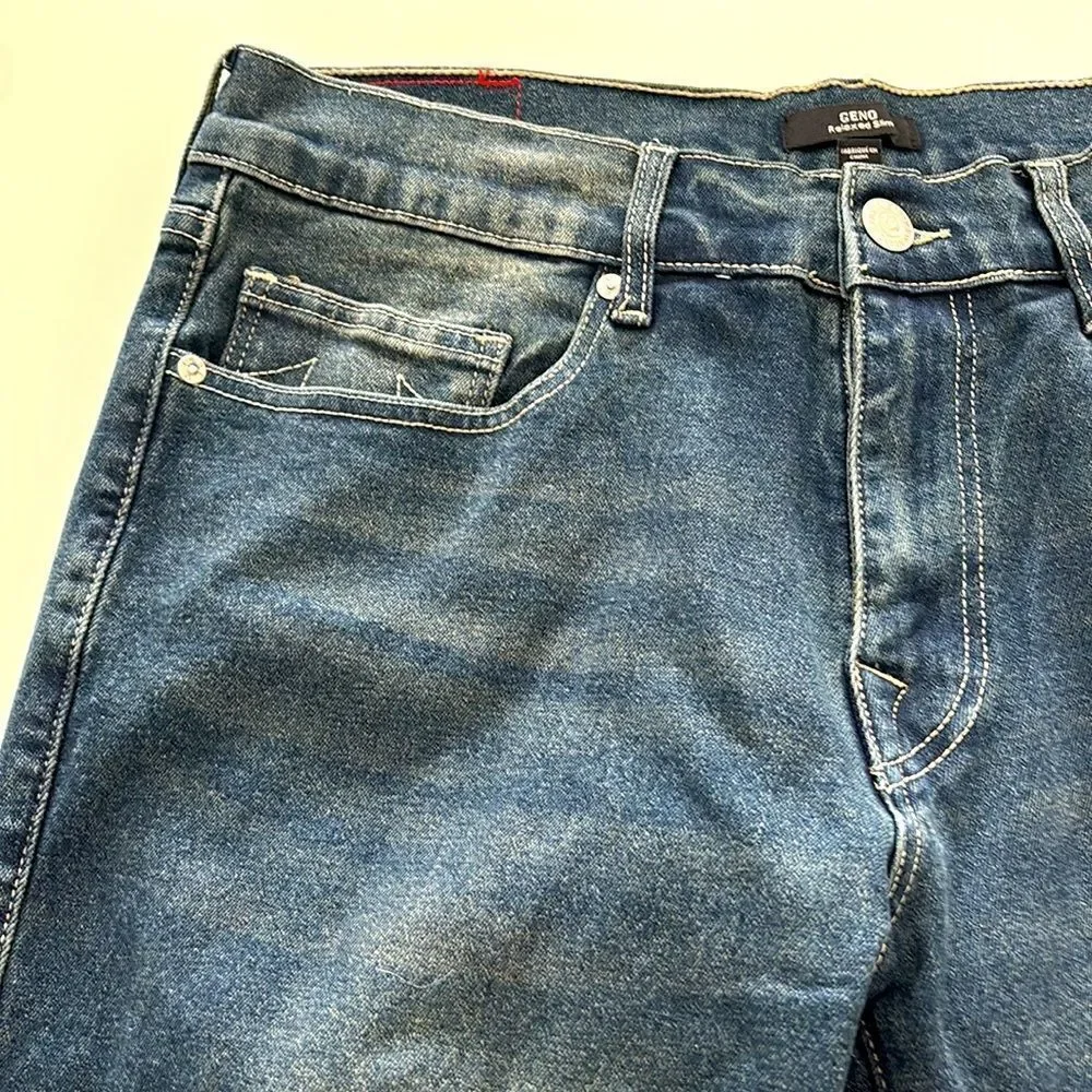 True Religion jeans NWT w34 l32 GENO relaxed slim dark smoky wash